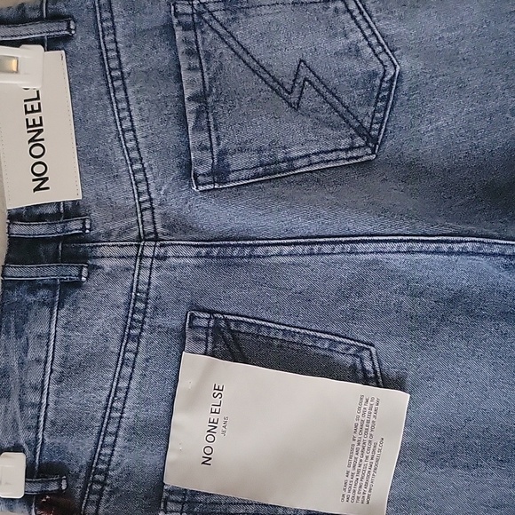 Blue Jeans with Red Plaid Accents - Picture 4 of 5